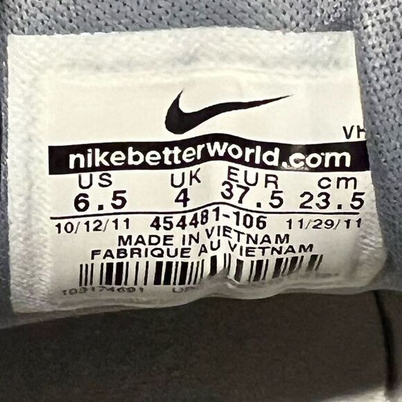 Womens Vintage NIKE Steady VIII White Leather Running Shoes / 6.5 - Picture 8 of 9